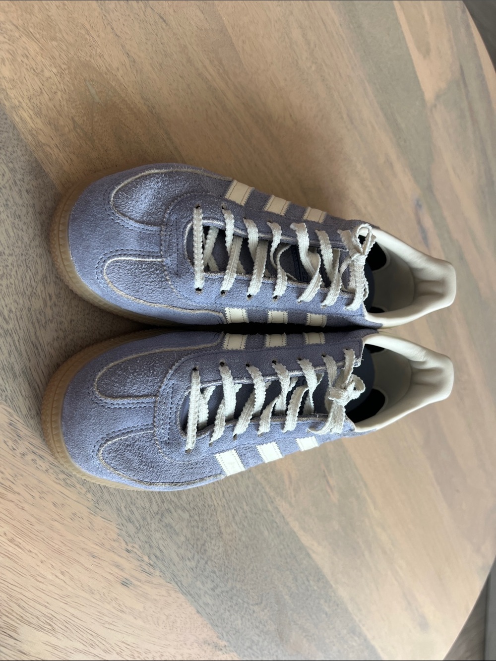 adidas Gazelle Suede Sneakers in Light Blue and White - Picture 4 of 4